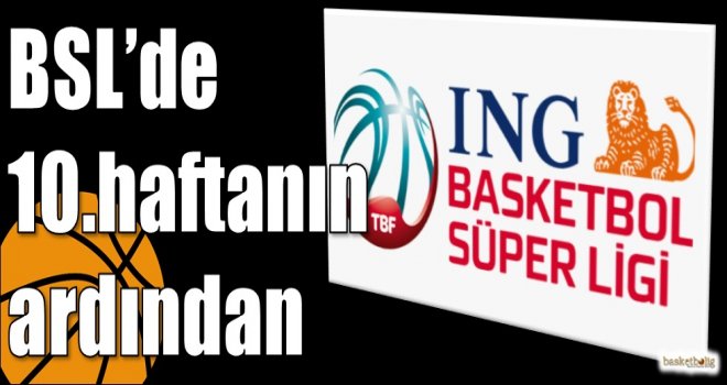 ING Basketbol Süper Ligi'nde 10.haftanın ardından
