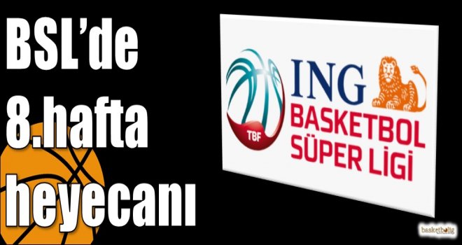 ING Basketbol Süper Ligi'nde 8.hafta heyecanı 
