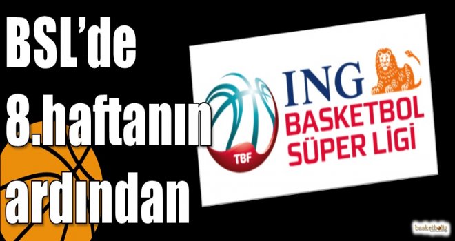 ING Basketbol Süper Ligi'nde 8.haftanın ardından