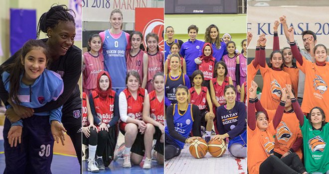 Mardinli çocuklar, PTT Kadınlar Türkiye Kupası heyecanına ortak oldu