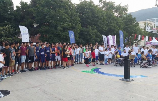 Ordu'da sokak basketbolu  heyecanı