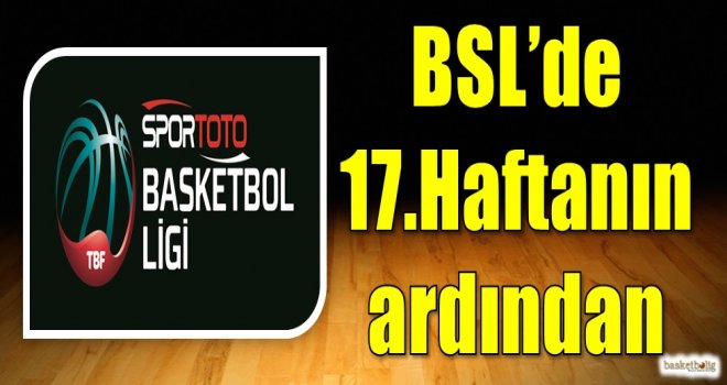 Spor Toto Basketbol Ligi 17.hafta sonuçlar ve puan durumu