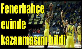 Fenerbahçe, evinde kazanmasını bildi