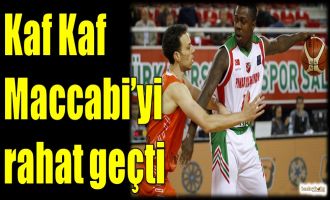 Kaf Kaf, Maccabi'yi rahat geçti