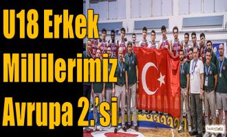 U18 Erkek Millilerimiz Avrupa 2.'si