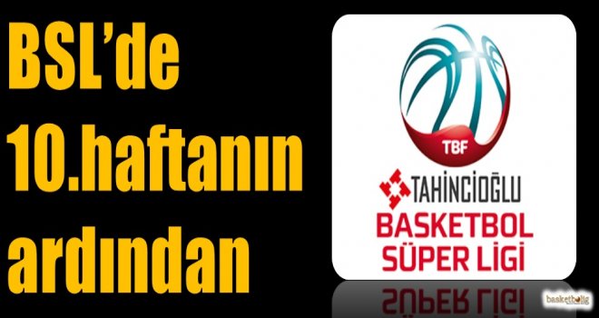 Tahincioğlu Basketbol Süper Ligi'nde 10.haftanın ardından
