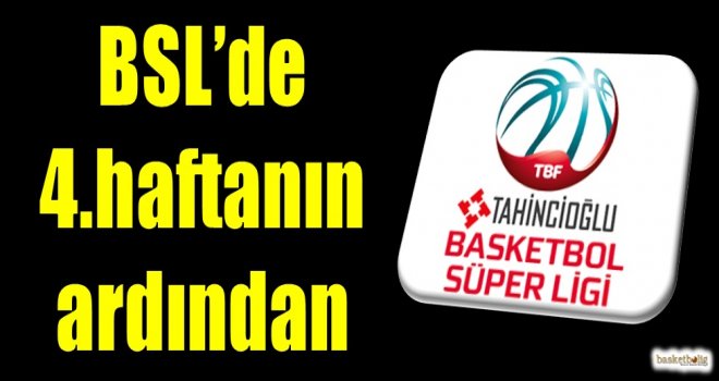 Tahincioğlu Basketbol Süper Ligi'nde 4.haftanın ardından