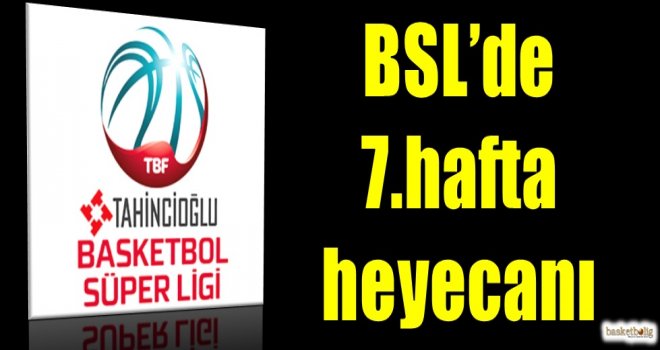 Tahincioğlu Basketbol Süper Ligi'nde 7.hafta heyecanı