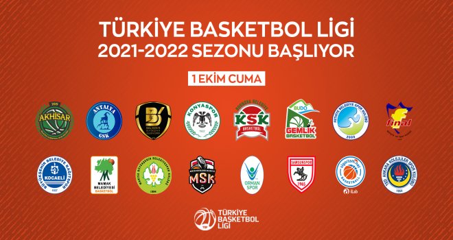 Türkiye Basketbol Ligi'nde 2021-2022 sezonu başlıyor