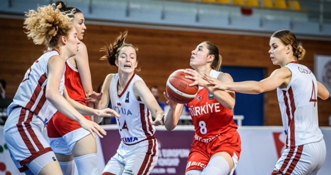 18 Yaş Altı Kız Milli Takımı Letonya?ya farklı kaybetti