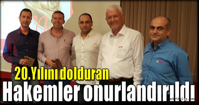 20 Yılı Tamamlayan Hakemler Onurlandırıldı