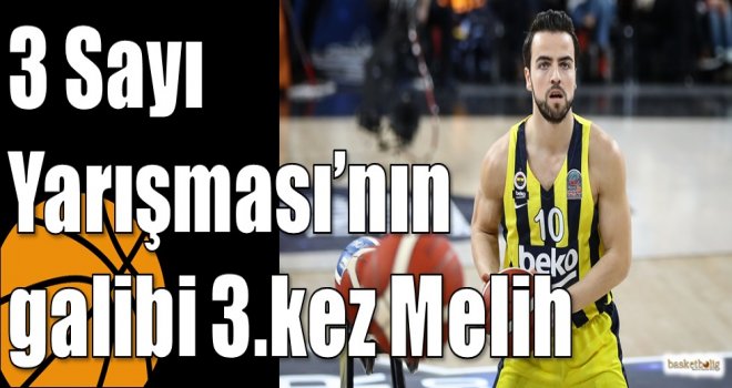 3 Sayı Yarışması?nın galibi 3.kez Melih