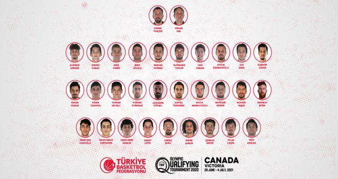 A Erkek Milli Takımı Olimpiyat Elemeleri Aday Kadrosu 