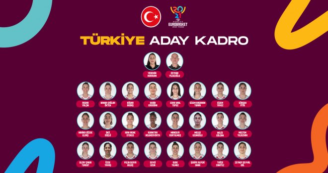 A Kadın Milli Takımı Avrupa Şampiyonası Aday Kadrosu açıklandı