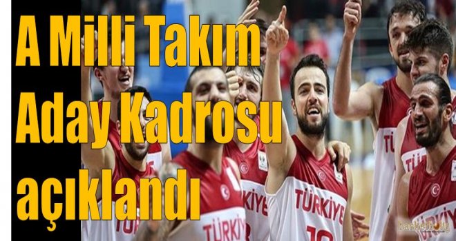 A Milli Takım Aday Kadrosu açıklandı