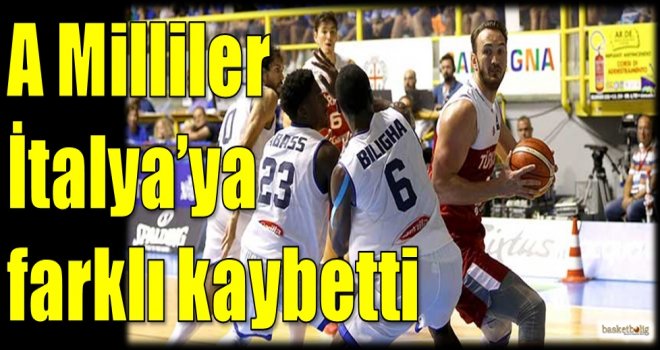A Milliler İtalya'ya farklı kaybetti
