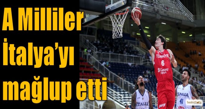 A Milliler İtalya'yı mağlup etti