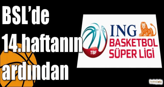 ING Basketbol Süper Ligi'nde 14.haftanın ardından 