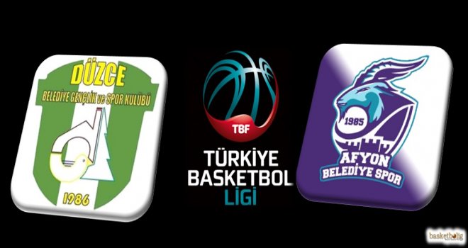 Afyon Belediyespor, Düzce'de galip