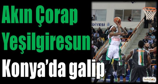 Akın Çorap Yeşilgiresun Belediyespor Konya'da galip