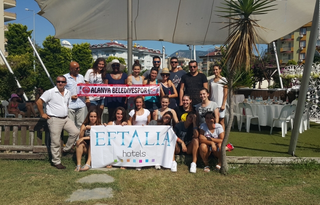 Alanya Belediyespor'da moral yemeği...