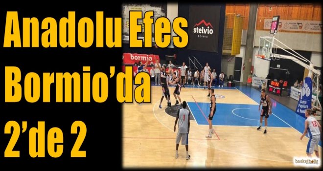 Anadolu Efes Bormio'da 2'de 2