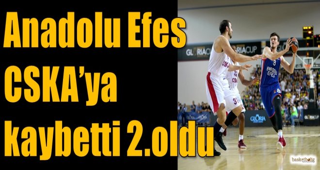 Anadolu Efes, CSKA'ya kaybetti 2.oldu