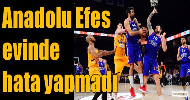 Anadolu Efes evinde hata yapmadı...