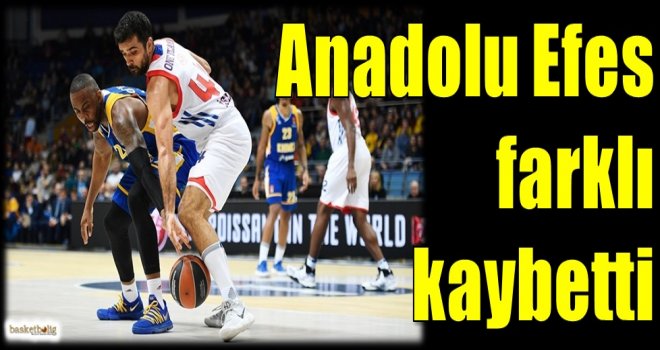 Anadolu Efes farklı kaybetti