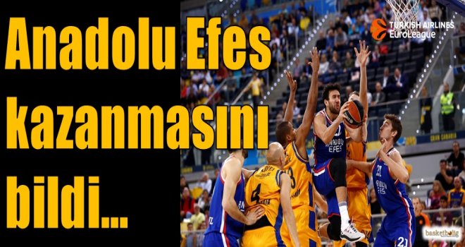 Anadolu Efes kazanmasını bildi...