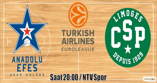 Anadolu Efes, Limoges'i konuk ediyor