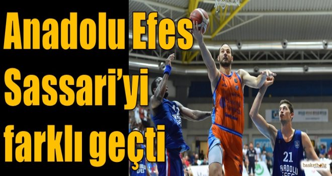 Anadolu Efes, Sassari'yi farklı geçti