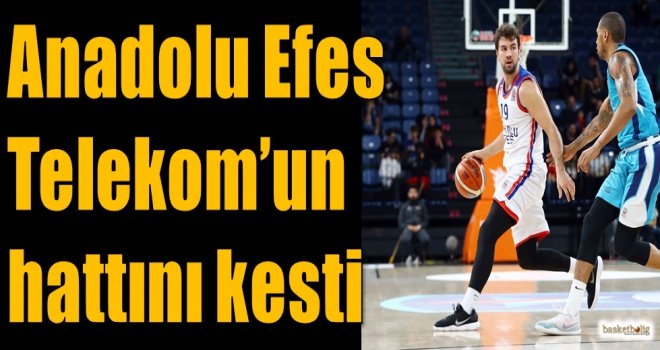 Anadolu Efes, Telekom'un hattını kesti