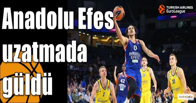 Anadolu Efes uzatmada güldü