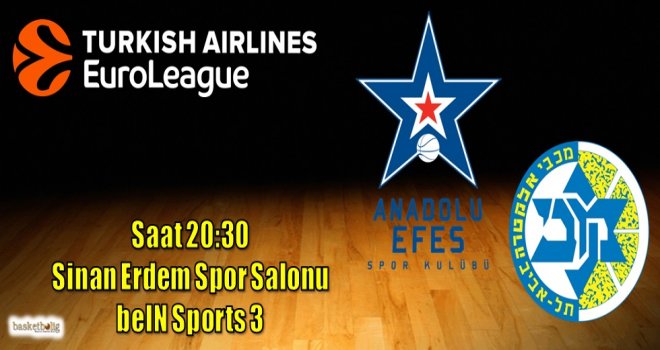 Anadolu Efes'in konuğu Maccabi
