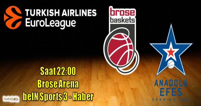 Anadolu Efes'in rakibi Brose Bamberg