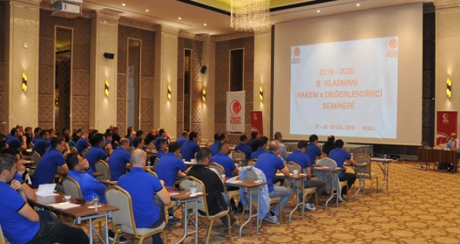 B Klasmanı Hakem Semineri Bolu?da başladı