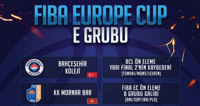 Bahçeşehir Koleji'nin Avrupa'daki grubu belli oldu