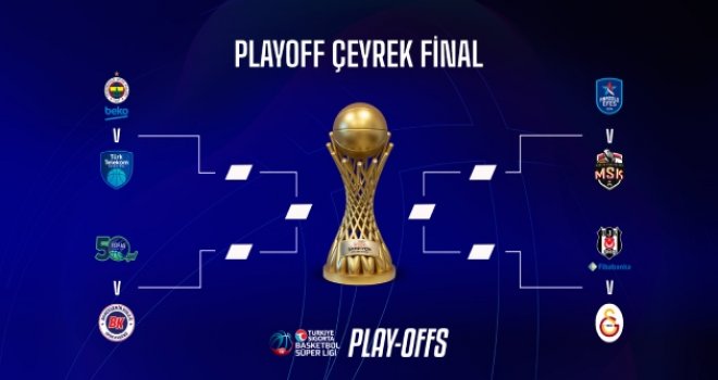 Basketbol Süper Ligi'nde Play-off heyecanı başlıyor