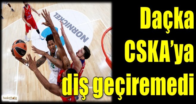 Daçka, CSKA'ya diş geçiremedi