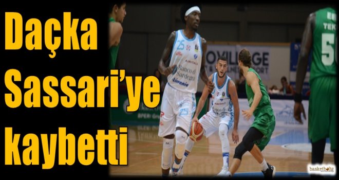 Daçka, Sassari'ye kaybetti