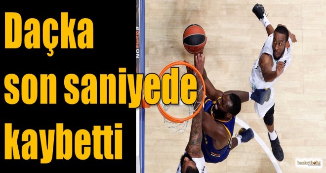 Daçka son saniyede kaybetti