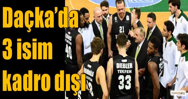 Daçka'da üç isim kadro dışı