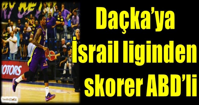 Daçka'ya İsrail liginden skorer ABD'li