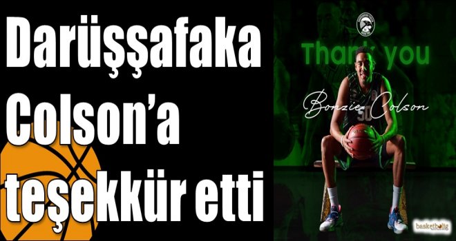 Darüşşafaka Colson?a teşekkür etti