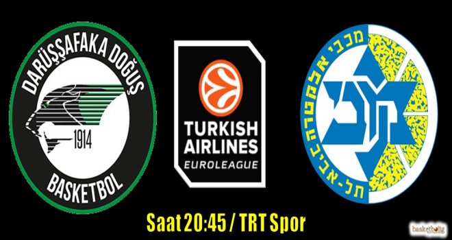 Darüşşafaka Doğuş, Maccabi FOX Tel Aviv'i konuk ediyor