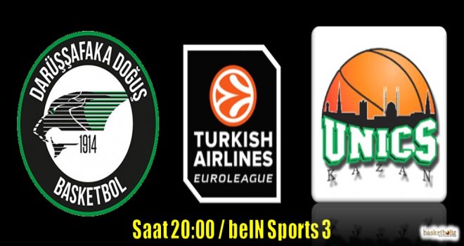 Darüşşafaka Doğuş, Unics Kazan'ı konuk ediyor