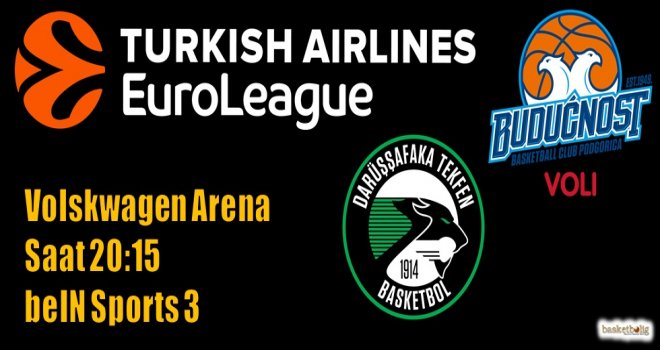 Darüşşafaka Tekfen Buducnost'u ağırlıyor