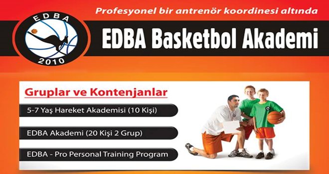 EDBA Basketbol Akademi kış dönemi başlıyor...