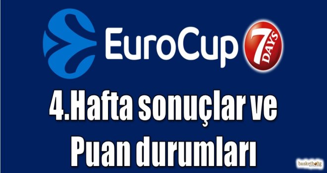Eurocup 4.hafta sonuçlar ve puan durumları